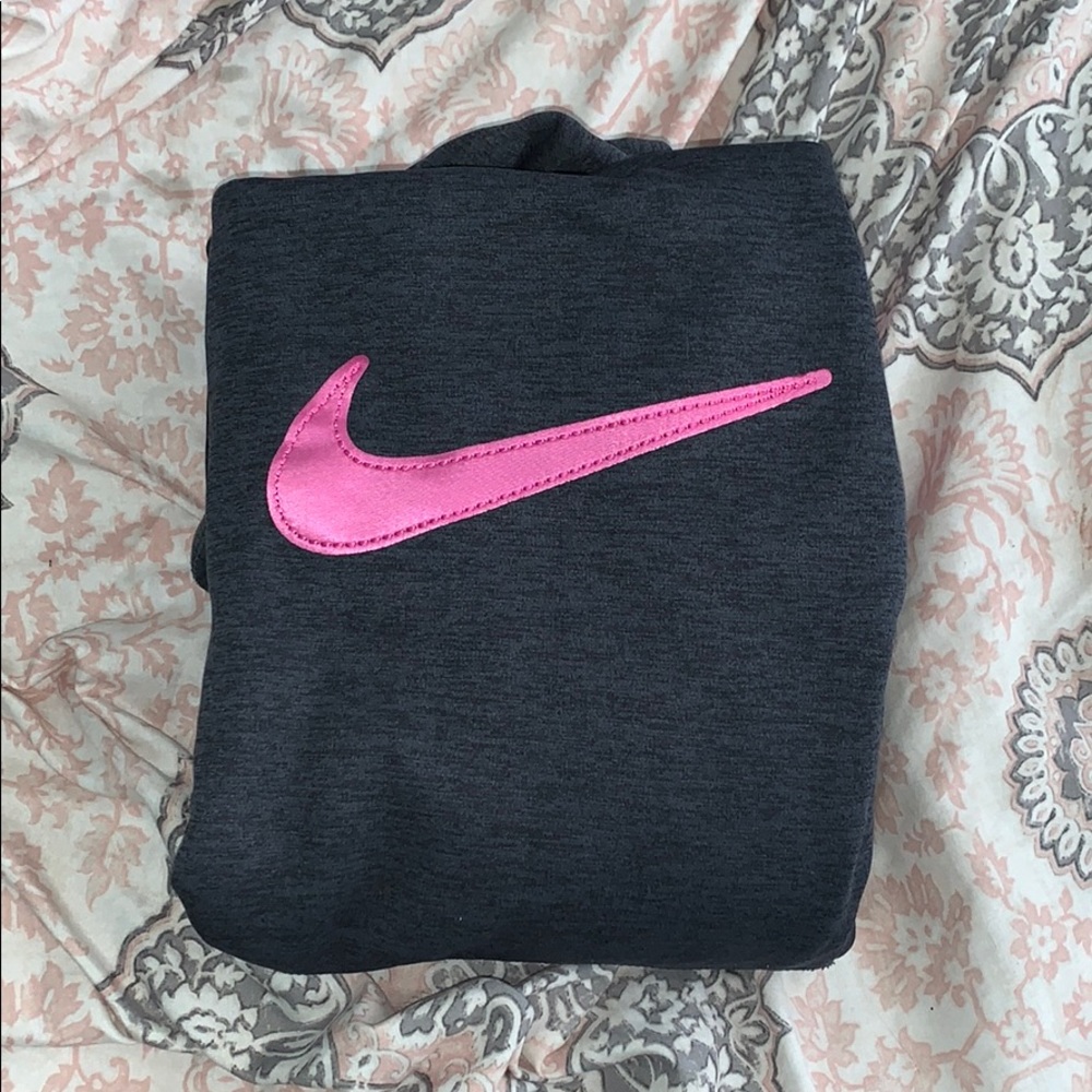 NIKE Therma-Fit hoodie pink and gray